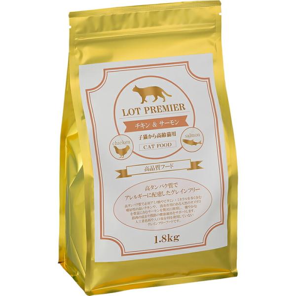 ロットプレミア チキン＆サーモン 子猫〜高齢猫 1.8kg