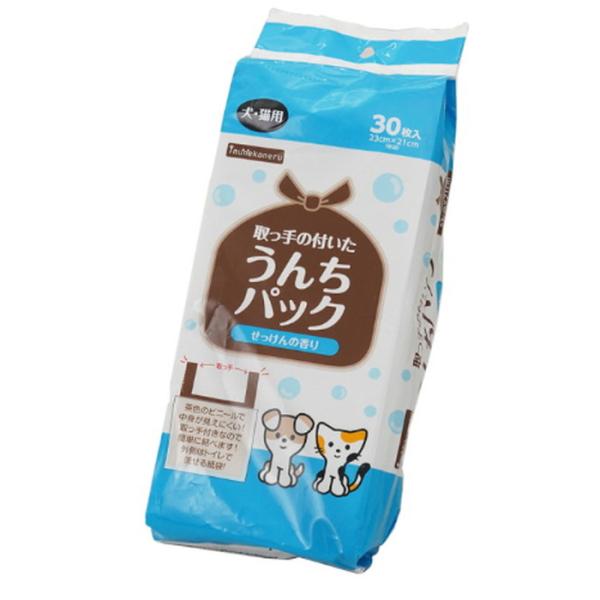 inunekoneru  (イヌネコネル)  取っ手の付いた うんちパック 30枚
