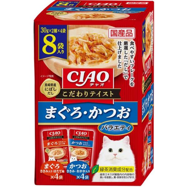 CIAO こだわりテイスト まぐろ・かつおバラエティ 30g×8袋入
