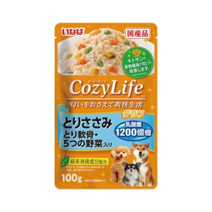 いなば CozyLifeグラン とりささみ とり軟骨・5つの野菜入り 100g｜mapet