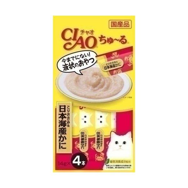 チャオ（CIAO） ちゅーる ささみ・かに  14ｇ×4