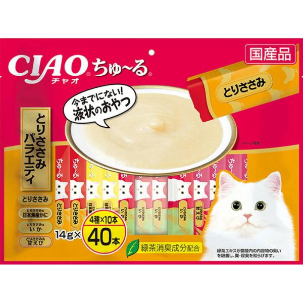 CIAO ちゅ〜る とりささみバラエティ 14g×40本