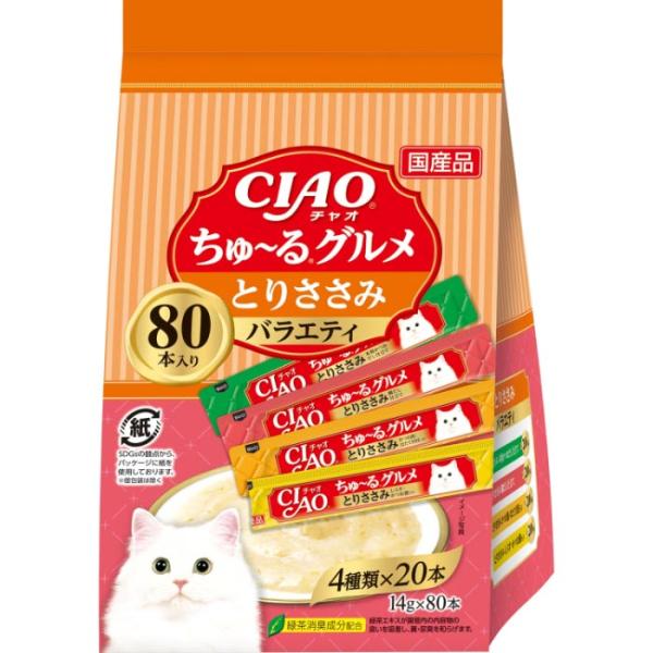 CIAO ちゅ~る とりささみ グルメバラエティ 14g×80本