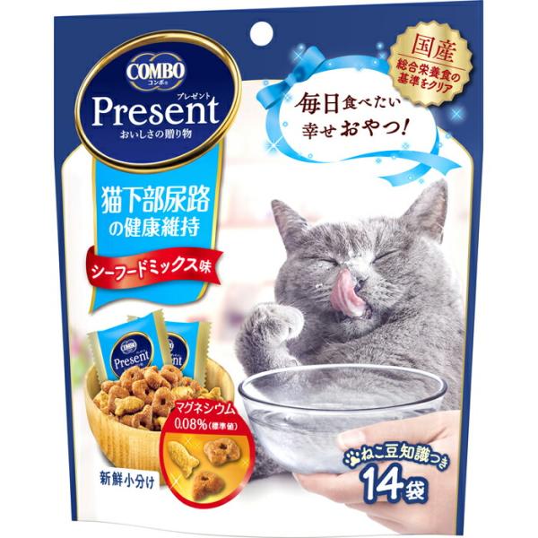 コンボ プレゼント キャット おやつ 猫下部尿路の健康維持 シーフードミックス味 42g