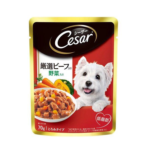 シーザー パウチ ビーフ野菜 70ｇ