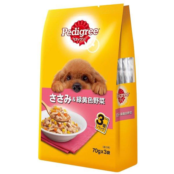 ペディグリー パウチ 成犬ささみ野菜×3Ｐ