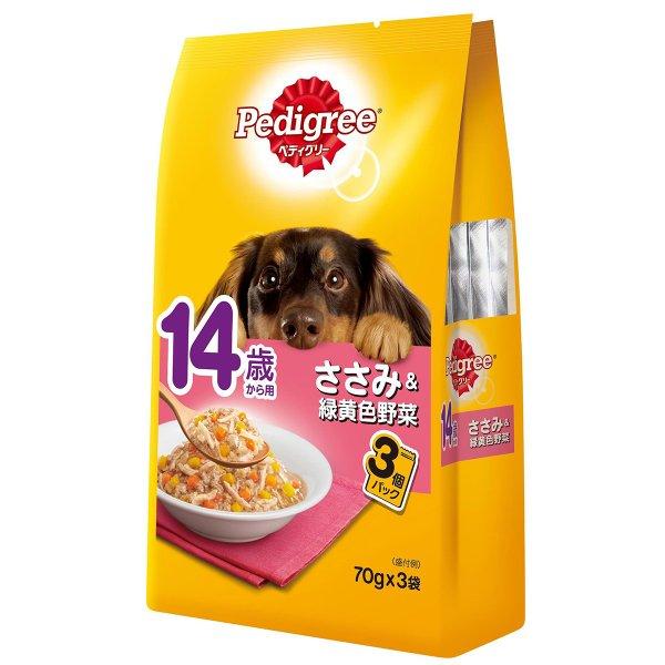 ペディグリー パウチ 14歳ささみ野菜×3Ｐ