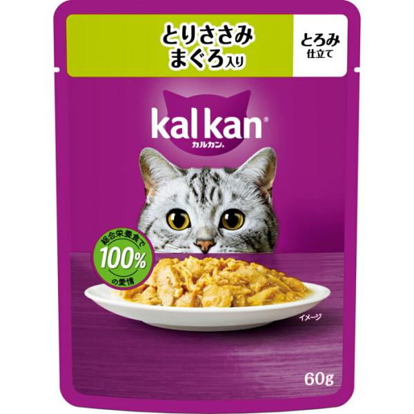 カルカン パウチ とりささみ まぐろ入り 60g