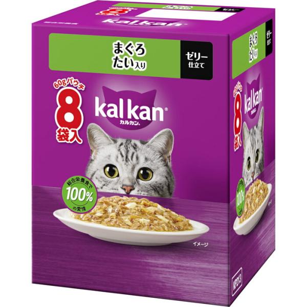 カルカン パウチ まぐろ たい入り 60g×8袋パック