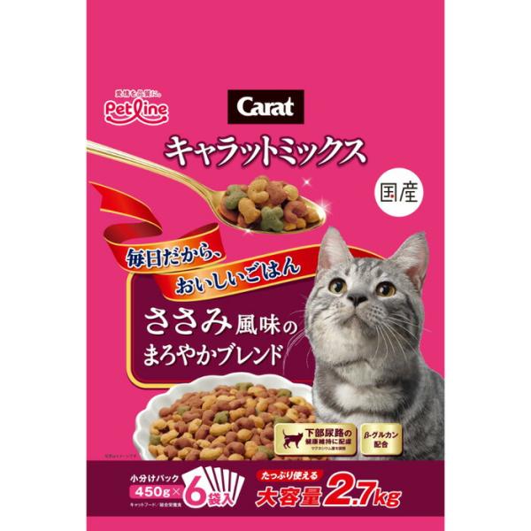キャラット ミックス ささみ風味のまろやかブレンド 2.7kg