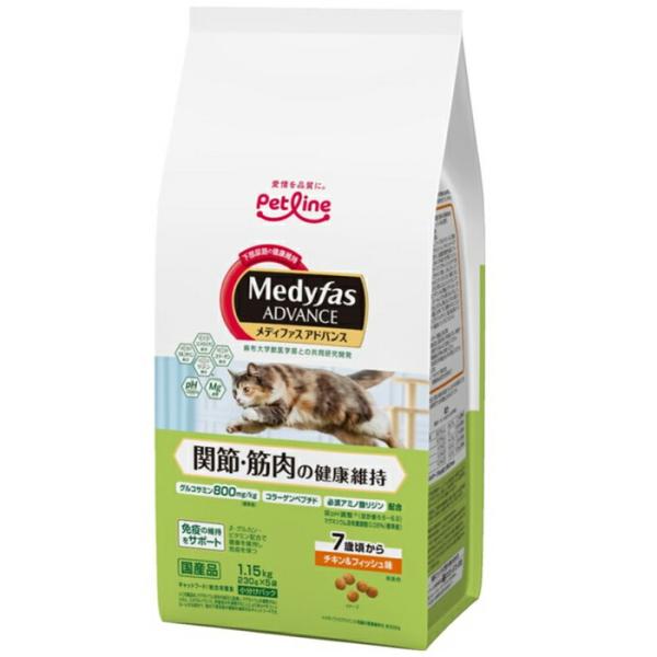 メディファス アドバンス 関節・筋肉の健康維持 7歳頃から チキン＆フィッシュ味 1.15kg