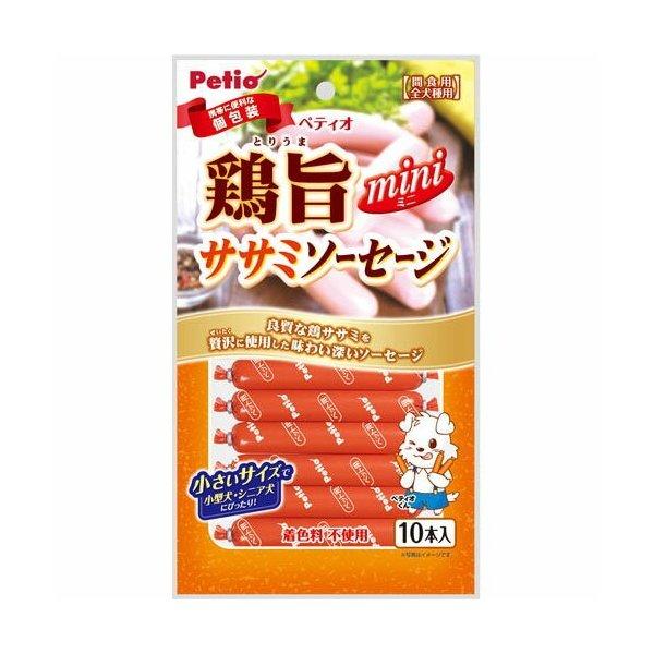 Petio（ペティオ） 鶏旨 ミニ ササミソーセージ 10本入