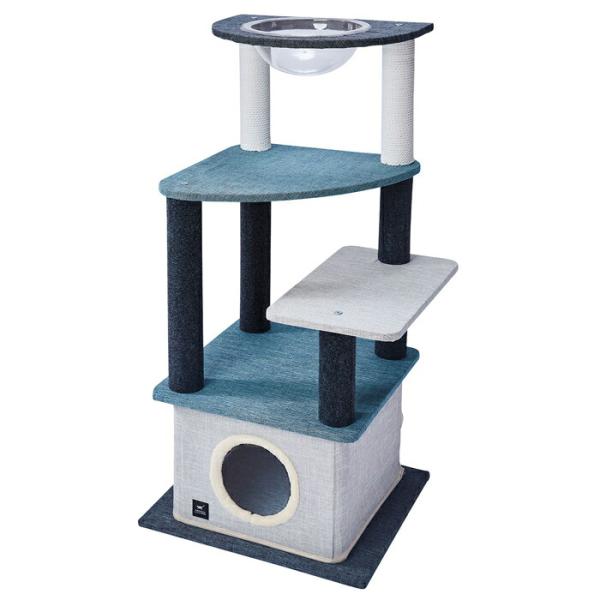 necoco キャットリビングタワー クリアボウル＆ハウスタイプ