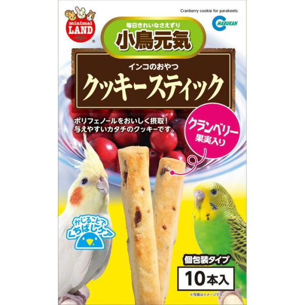 インコのおやつ クッキースティック クランベリー果実入り 10本入