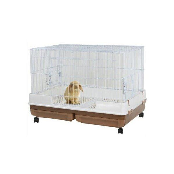 うさぎのカンタンおそうじケージ ワイド（ブラウン ゲージ） MR-999