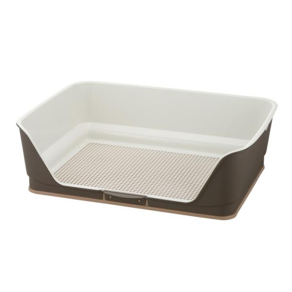 お掃除簡単ステップ壁付トイレ ワイド ダークブラウン