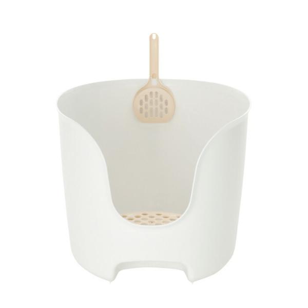 ラプレ 壁高ネコトイレ ホワイト