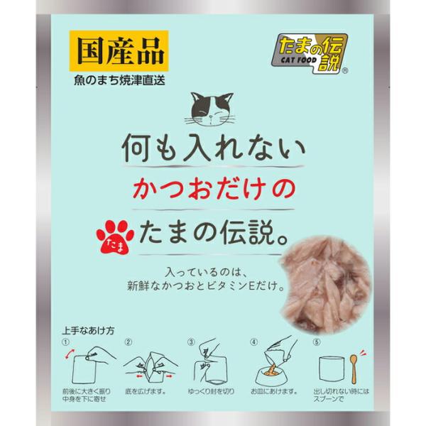 何も入れない 猫用 かつおだけのたまの伝説 パウチ 35g