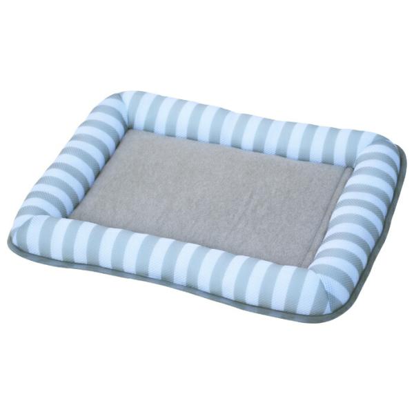 パイルマット クールジェル ボーダーグレー