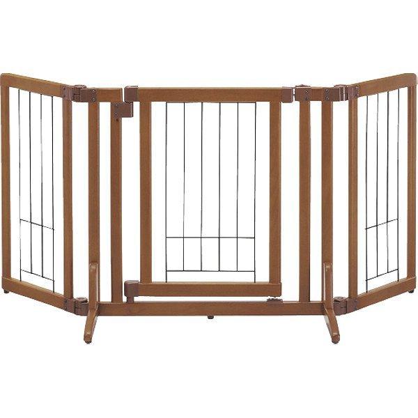 リッチェル ペット用 木製おくだけドア付 ゲート S ブラウン【kp】