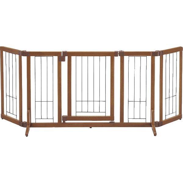 リッチェル ペット用 木製おくだけドア付 ゲート Ｍ ブラウン