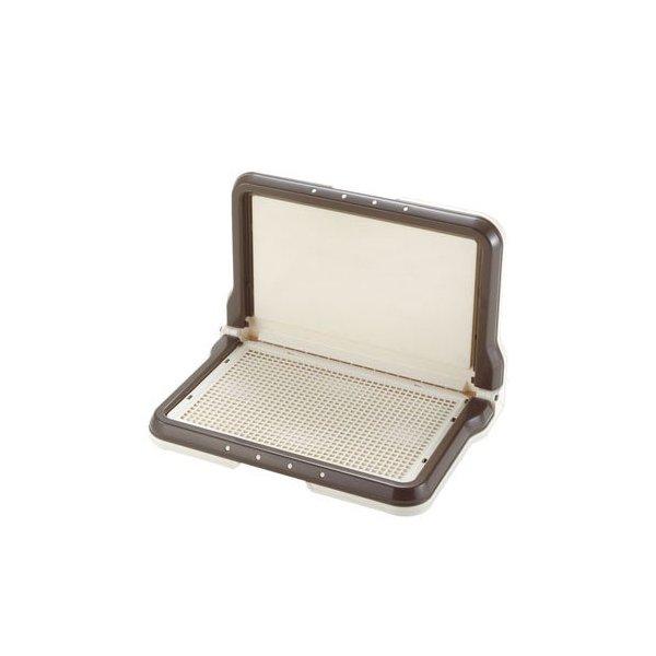 しつけ用ステップL型トレー レギュラー - 茶