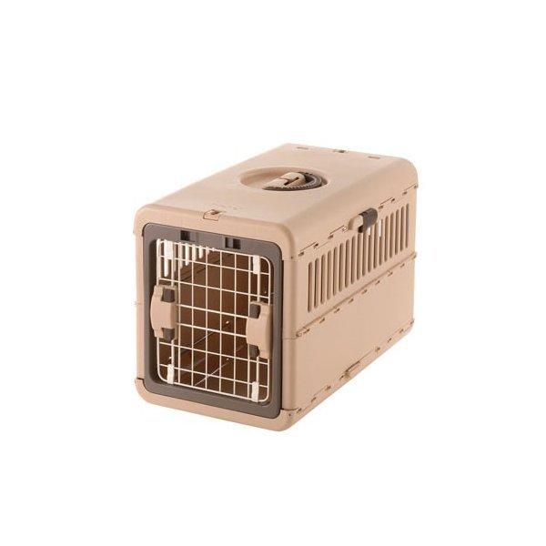 キャンピングキャリー折りたたみ M ダークブラウン