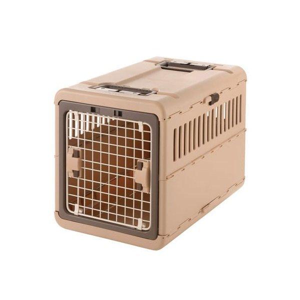 キャンピングキャリー折りたたみ L ダークブラウン