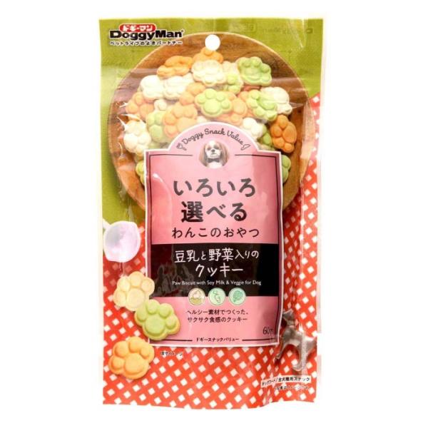 ドギースナックバリュー 豆乳と野菜入りのクッキー 60g