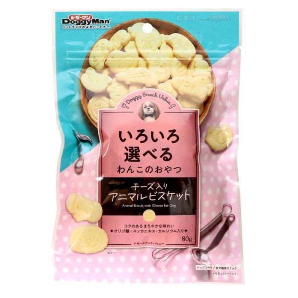 ドギースナックバリュー チーズ入りアニマルビスケット 80g