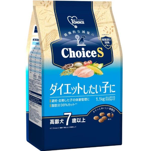 ファーストチョイス ChoiceS ダイエットしたい子高齢犬 7歳以上 1.1kg