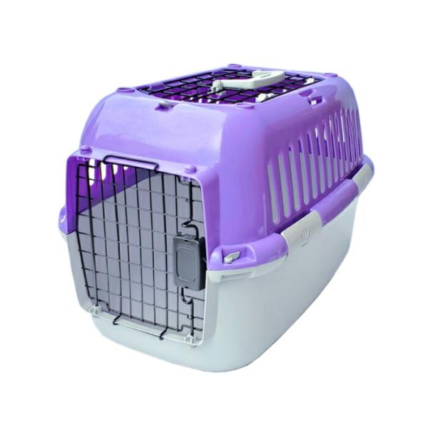 ファンタジーキャリー S OPEN パープル 小型犬、猫 ペット用 キャリーケース ハードタイプ 耐...