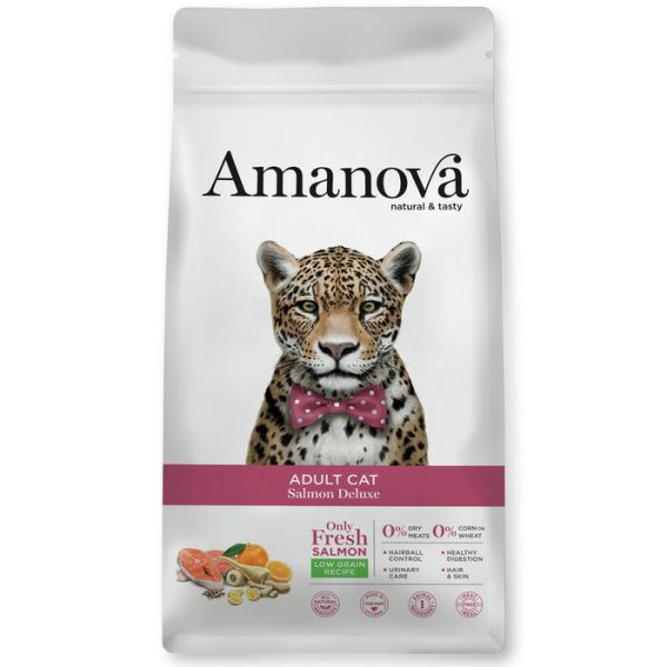 アマノバ（Amanova） アダルト キャット サーモン デラックス 小粒 1.5kg 【tt】