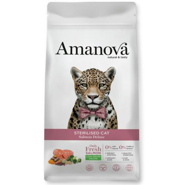 アマノバ（Amanova） ステアライズド キャット サーモン デラックス 小粒 1.5kg 【tt...
