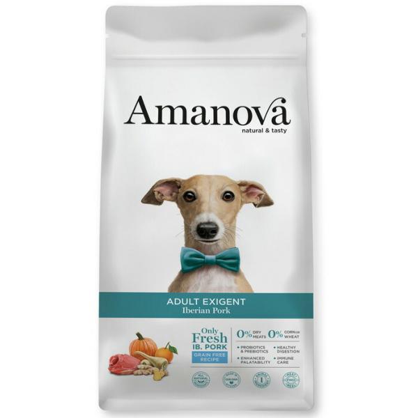 アマノバ（Amanova） アダルト エクシジェント イベリアンポーク 中粒 2kg 【tt-kp】