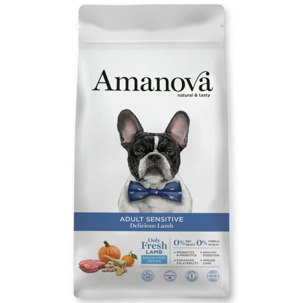 アマノバ（Amanova） アダルト センシティブ デリシャス ラム 中粒 2kg 【tt-kp】