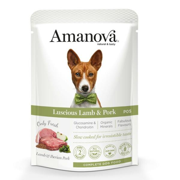 アマノバ（Amanova） パウチ アダルト ラシャス ラム アンド ポーク 100g 【tt】