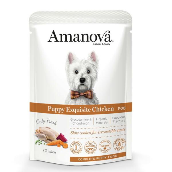 アマノバ（Amanova） パウチ パピー エクスクイジット チキン 100g 【tt-kp】