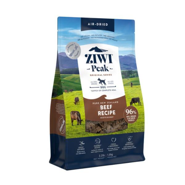 ZIWI PEAK (ジウィピーク） エアドライ・ドッグフード グラスフェッドビーフ 1kg【着後レ...