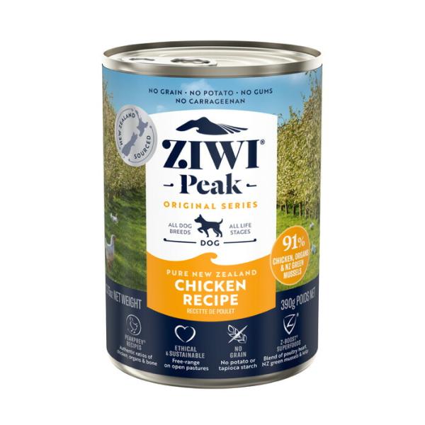 ZIWI PEAK (ジウィピーク) ドッグ缶 フリーレンジチキン 390g【tt】