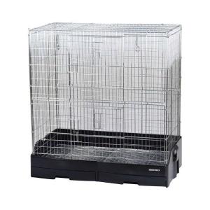 マルカン うさぎのカンタンおそうじケージ ワイド（ブラウン ゲージ