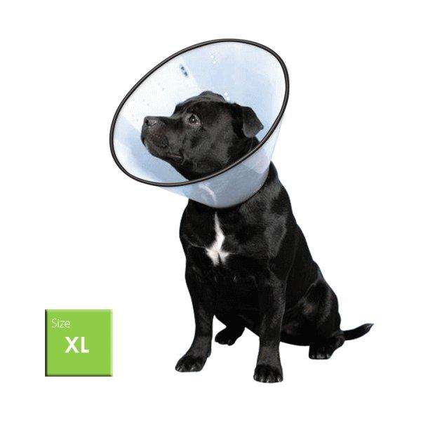 傷口をなめて困る時に VETカラー XL レッド 犬 ペット用 介護 手術 ケガ