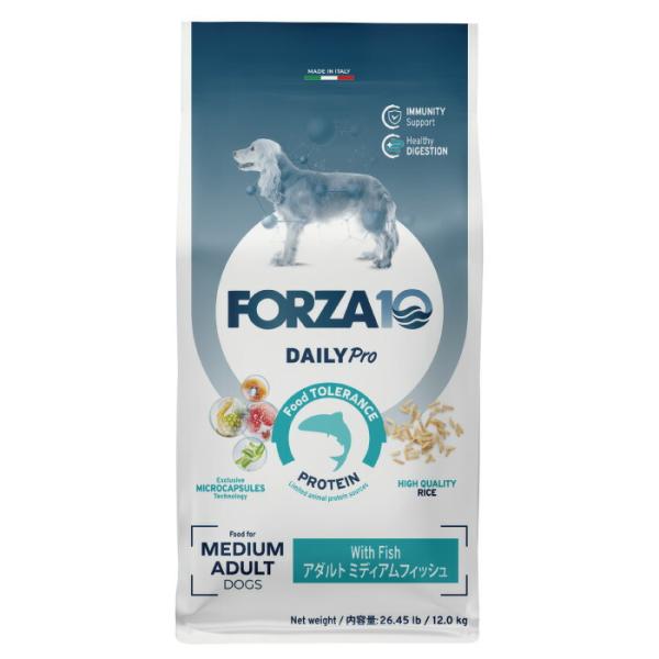 FORZA10（フォルツァ10） 愛犬用 デイリープロ アダルト ミディアム フィッシュ 中粒 12...