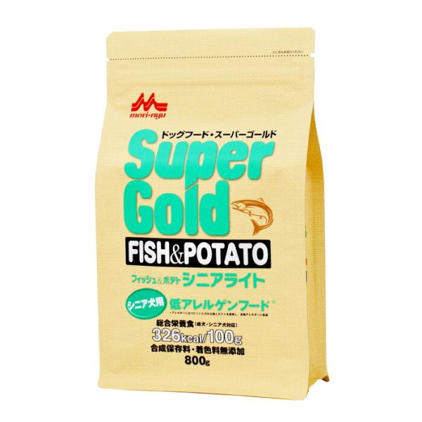 森乳サンワールド スーパーゴールド フィッシュ＆ポテト シニアライト 800g