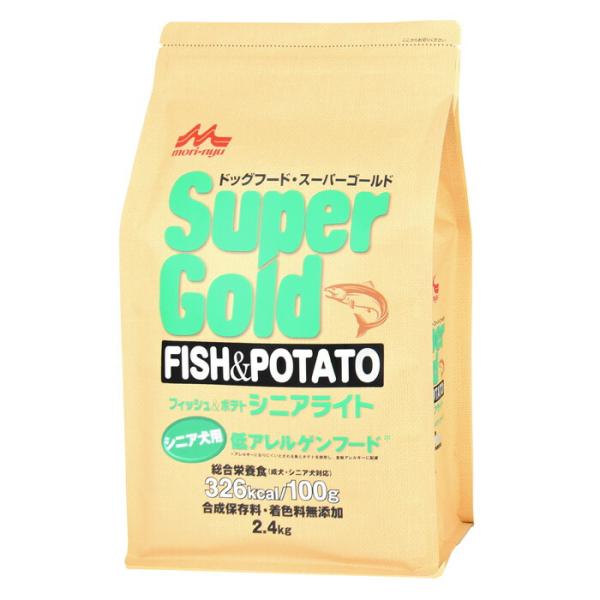 森乳サンワールド スーパーゴールド フィッシュ＆ポテト シニアライト 2.4kg