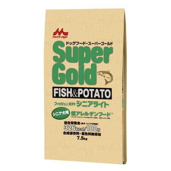 森乳サンワールド スーパーゴールド フィッシュ＆ポテト シニアライト 7.5kg