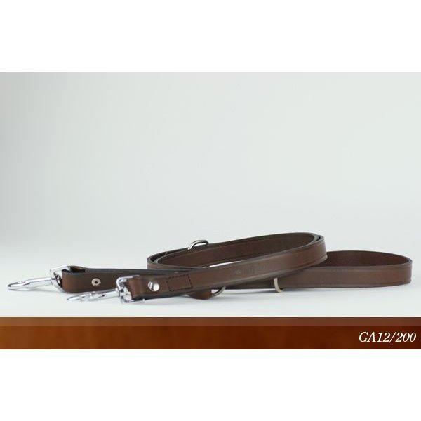 イタリアferplast社製 本格ブルレザー使用革犬具VIP GA12-200 ロングリード2頭引き