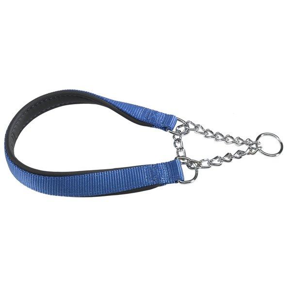 イタリアferplast社製 デイトナ CSS 20/55 ブルー 犬 首輪 チェーン ハーフチョー...