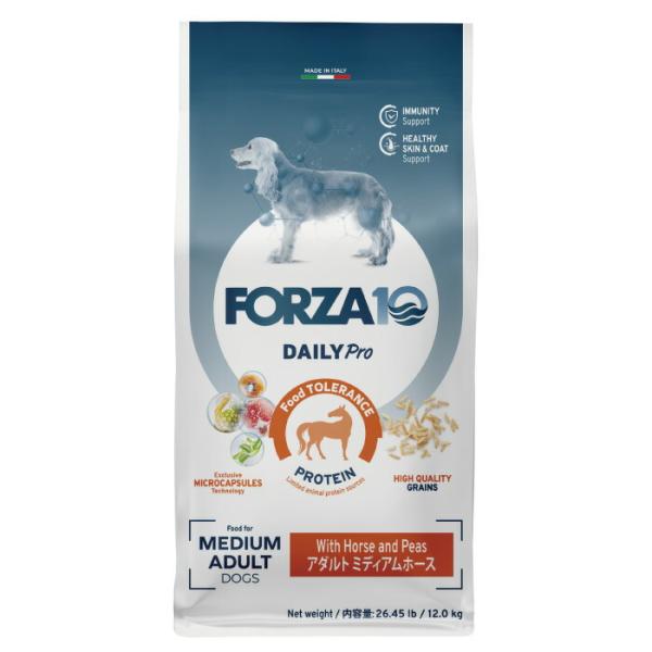 FORZA10（フォルツァ10） 愛犬用 デイリープロ アダルト ミディアム ホース 中粒 12kg