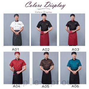 コックコート 半袖 長袖 コック服 セット メンズ